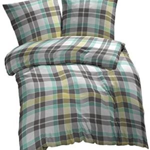 Schöne Bettwäsche aus Renforcé - grün 155x200 von Etérea